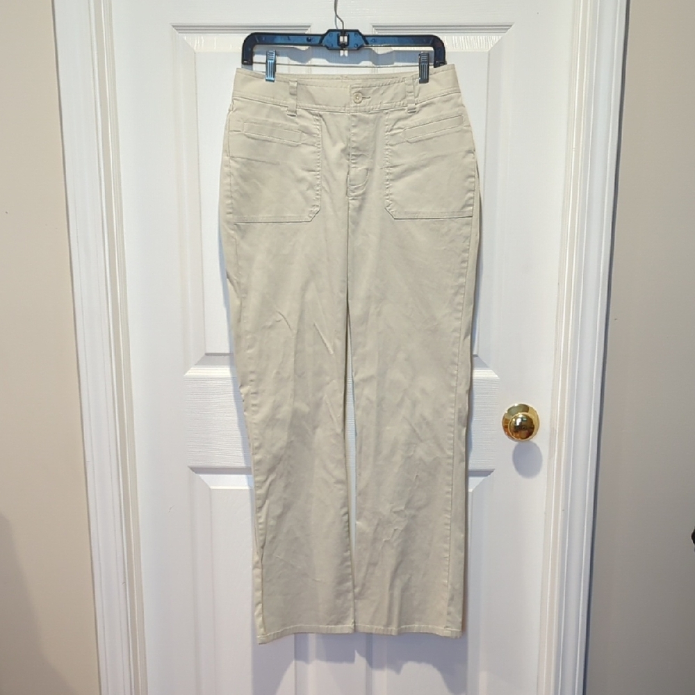 Three Forks Ranch Size 6 Beige Bootcut Pants with Pockets